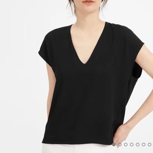 Japanese Go Weave V- Neck Tee EUC